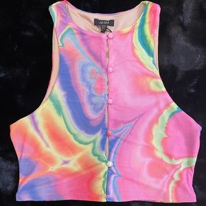 AFRM Calabra Mesh Crop Top